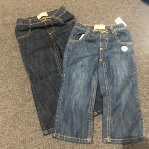 2 NWT pull on elastic waist jeans! Boys